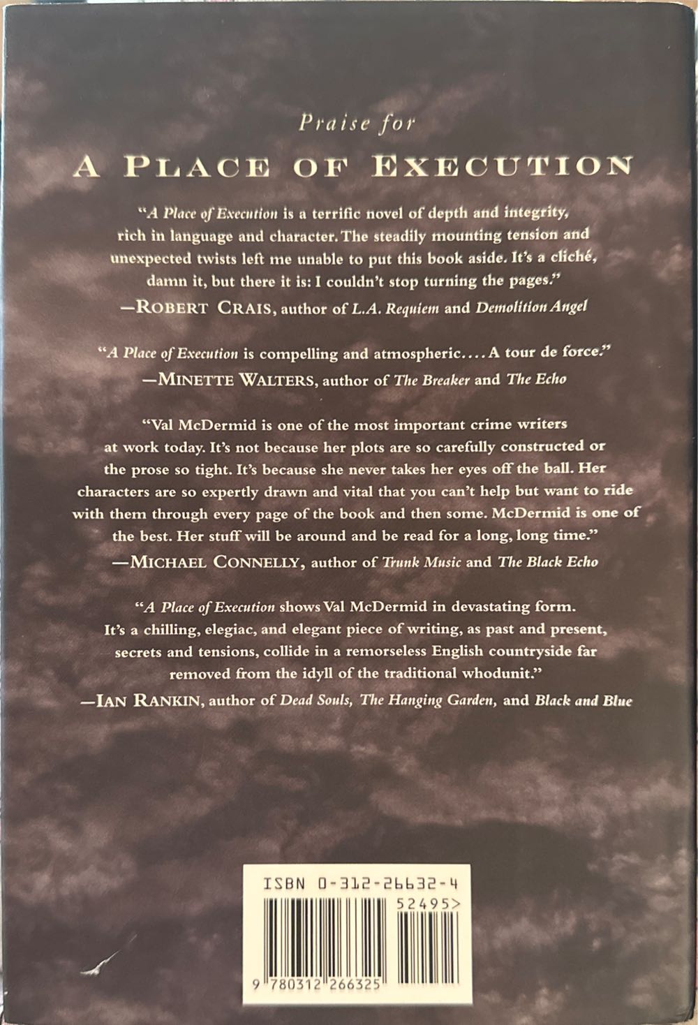 A Place of Execution - Val McDermid (Minotaur Books - Hardcover) book collectible [Barcode 9780312266325] - Main Image 2