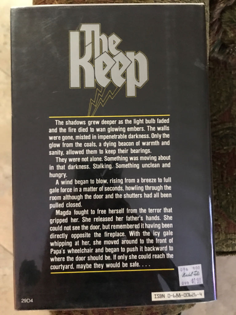Keep, The - F. Paul Wilson (William Morrow & Company - Hardcover) book collectible [Barcode 9780688006266] - Main Image 2