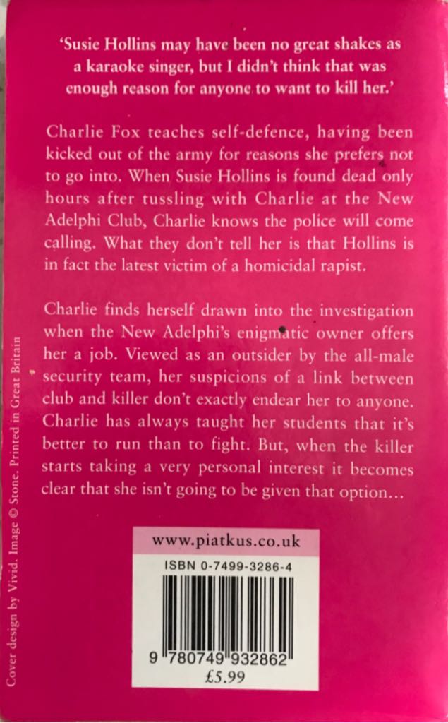 Killer Instinct - Zoë Sharp (Piatkus - Paperback) book collectible [Barcode 9780749932862] - Main Image 2