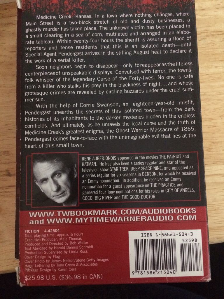 Pendergast 4: Still Life With Crows - Preston & (Audiobook) book collectible - Main Image 2