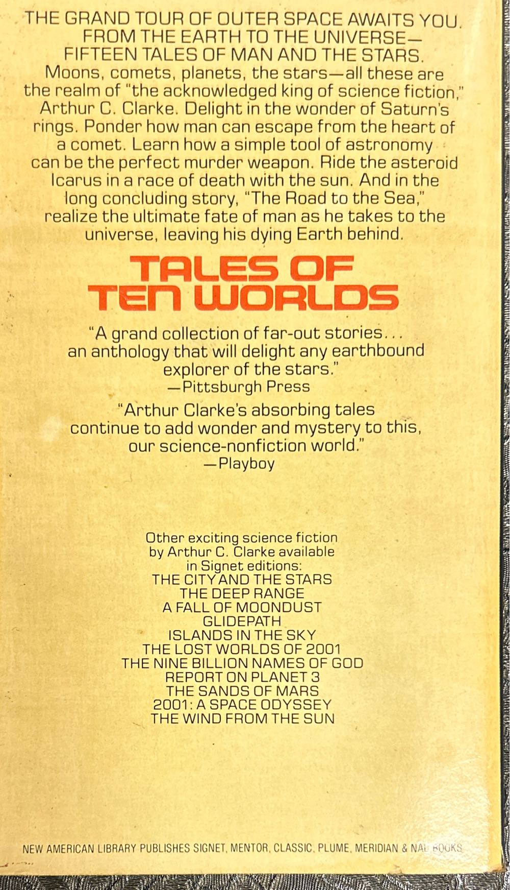 Tales of Ten Worlds - Arthur C. Clarke (Roc - Paperback) book collectible [Barcode 9780451132338] - Main Image 2
