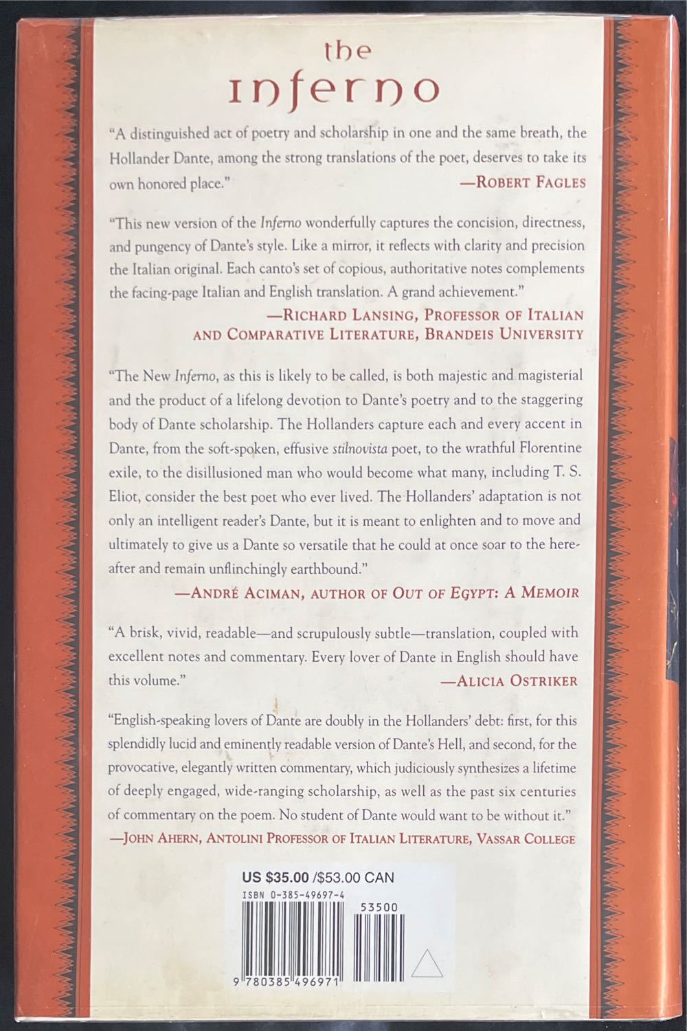 Paradiso - Dante Alighieri (Doubleday - Hardcover) book collectible [Barcode 9780385496971] - Main Image 2