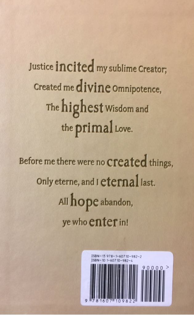 Inferno - Dante Alighieri (Canterbury Classics - Calf-Binding) book collectible [Barcode 9781607109822] - Main Image 2