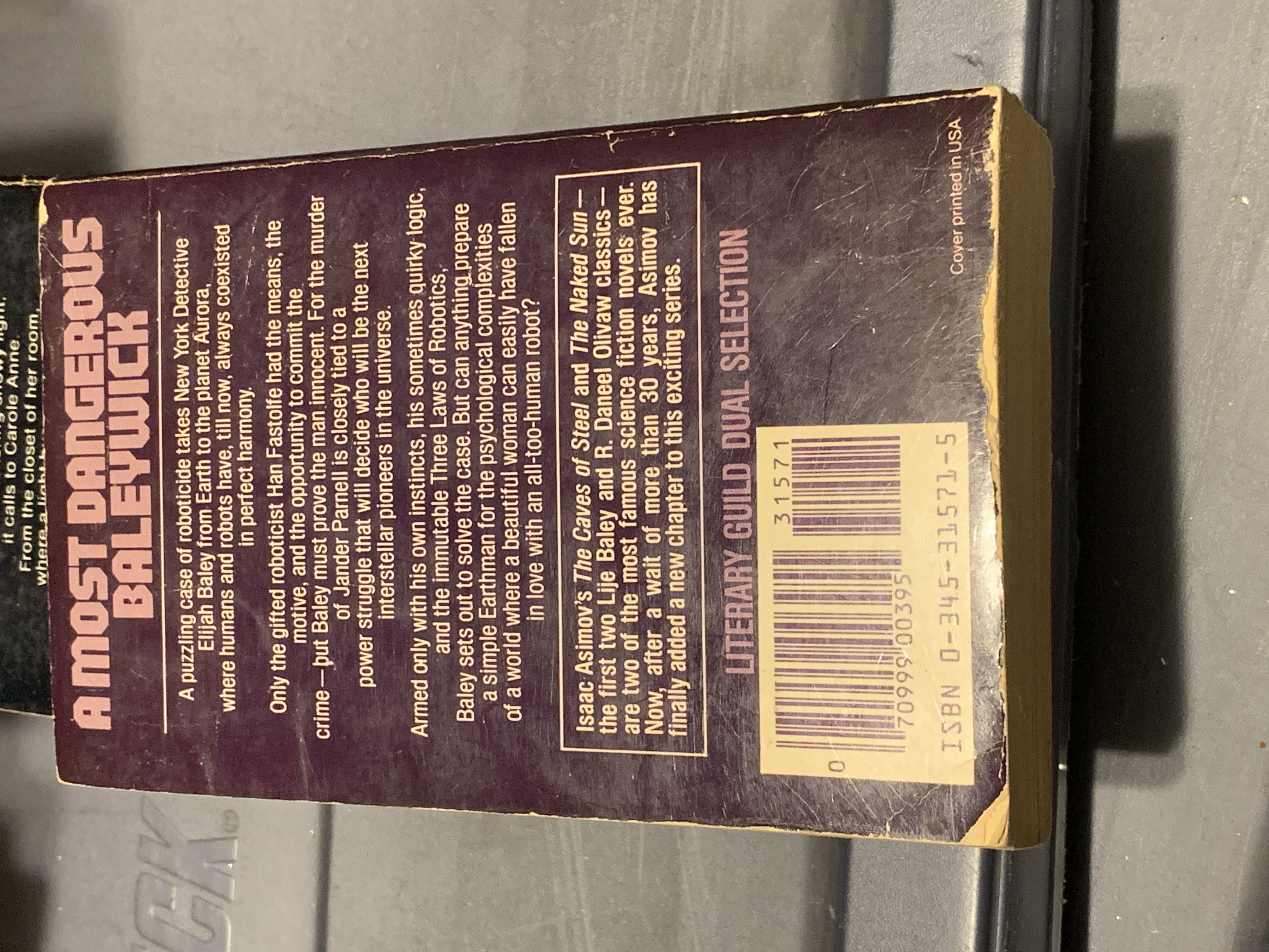 Robots of Dawn (Robot City ()): - Asimov, Isaac (Paperback) book collectible [Barcode 0345315715] - Main Image 2