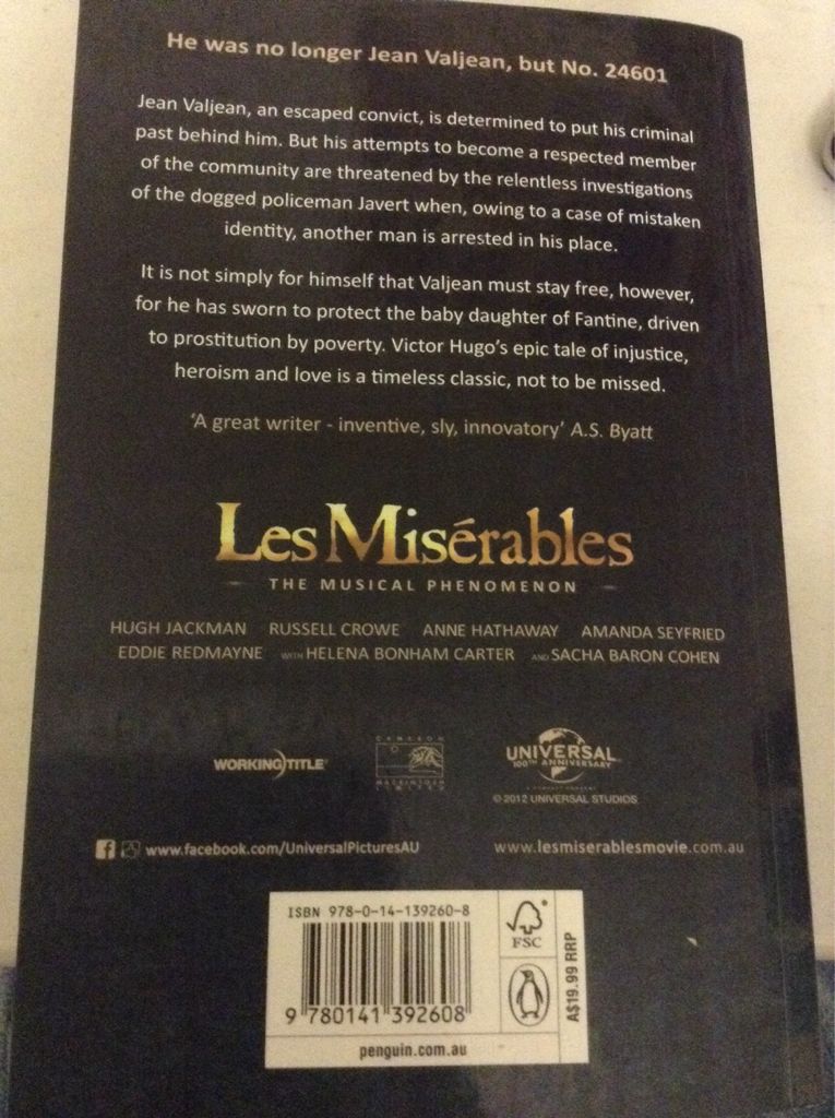 Les Miserables - Victor Hugo (Paperback) book collectible [Barcode 9780141392608] - Main Image 2