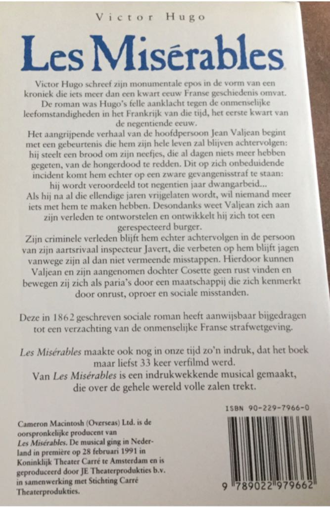 Les Miserables - Victor Hugo (Paperback) book collectible [Barcode 9789022979662] - Main Image 2
