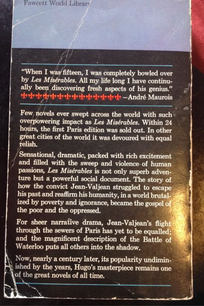 Les Miserables - Victor Hugo (Fawcett Publications - Paperback) book collectible - Main Image 2