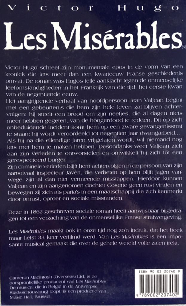 Les Misérables - Victor Hugo (Standaard Uitgeverij Antwerpen - Paperback) book collectible - Main Image 2