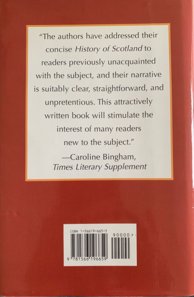 The History of Scotland - Peter Somerset Fry (Barnes & Nobel - Hardcover) book collectible [Barcode 9781566196659] - Main Image 2