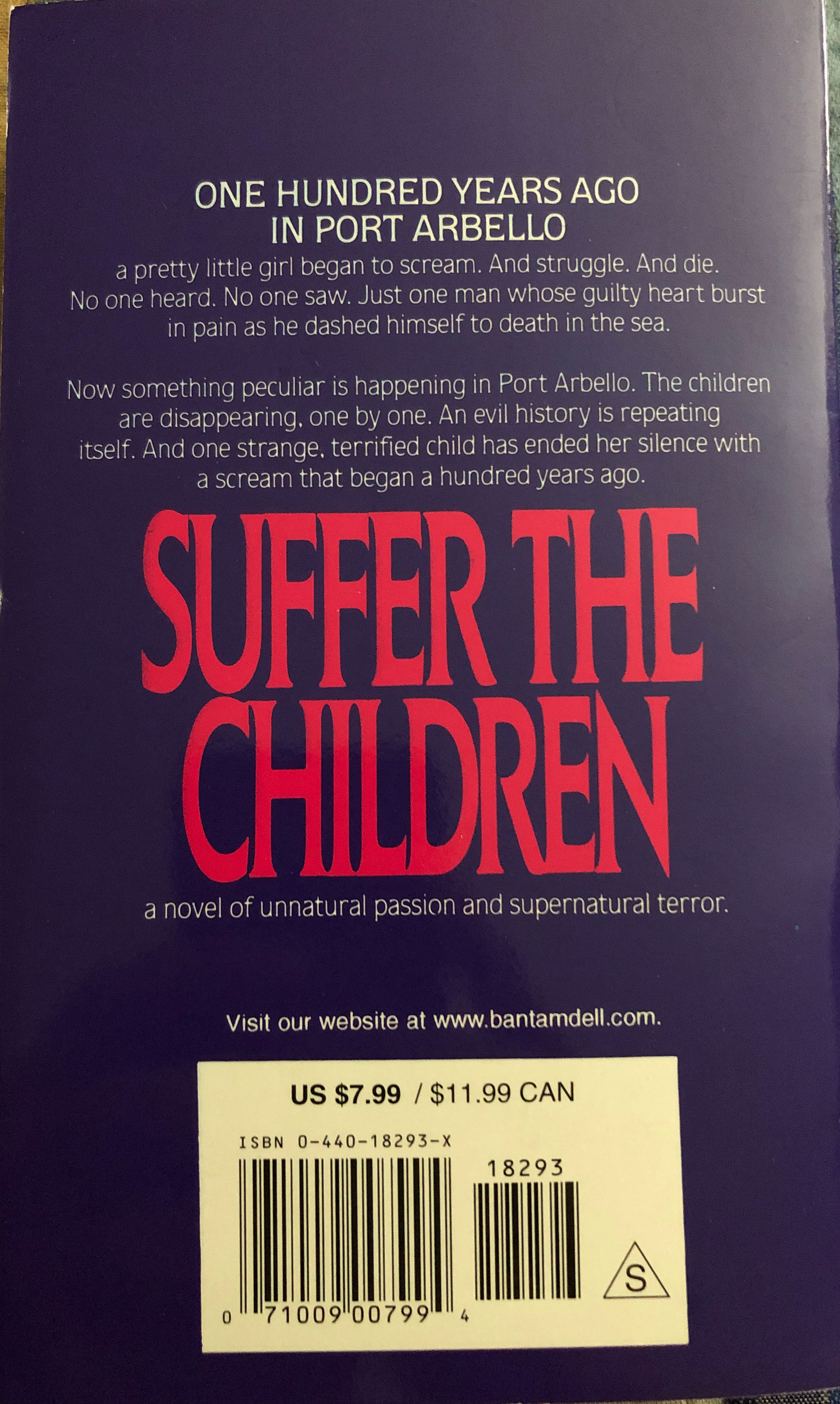 Suffer the Children - John Saul (Coronet - Paperback) book collectible [Barcode 9780440182931] - Main Image 2