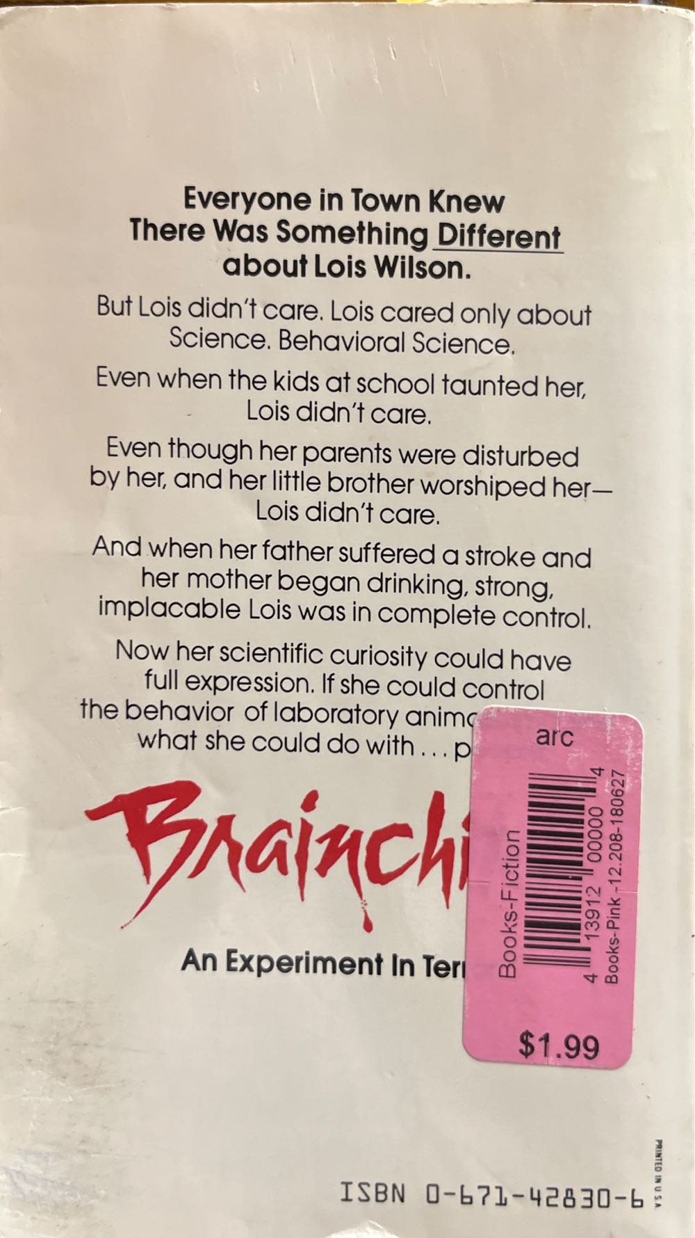 Brainchild - Andrew Neiderman (Pocket - Paperback) book collectible [Barcode 9780671428303] - Main Image 2