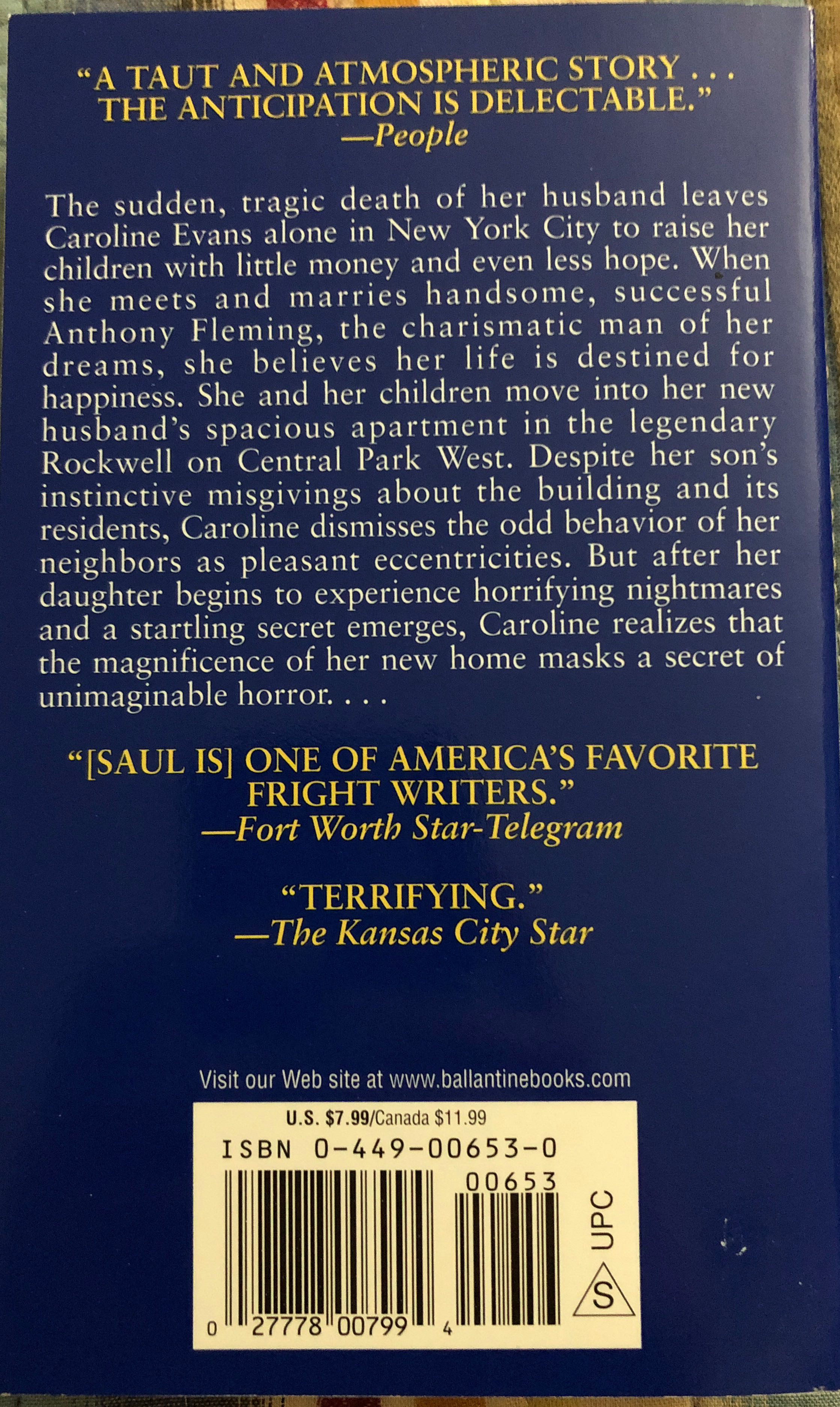 Midnight Voices - Saul, John (Ballantine Books - Paperback) book collectible [Barcode 9780449006535] - Main Image 2