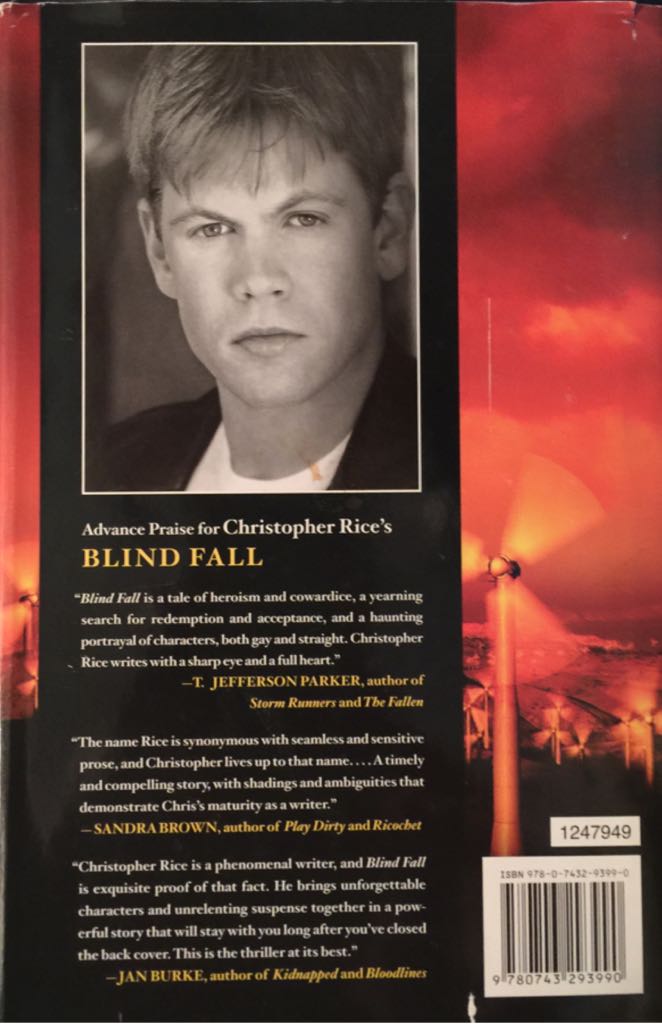 Blind Fall - Christopher Rice (Scribner - Paperback) book collectible [Barcode 9780743293990] - Main Image 2
