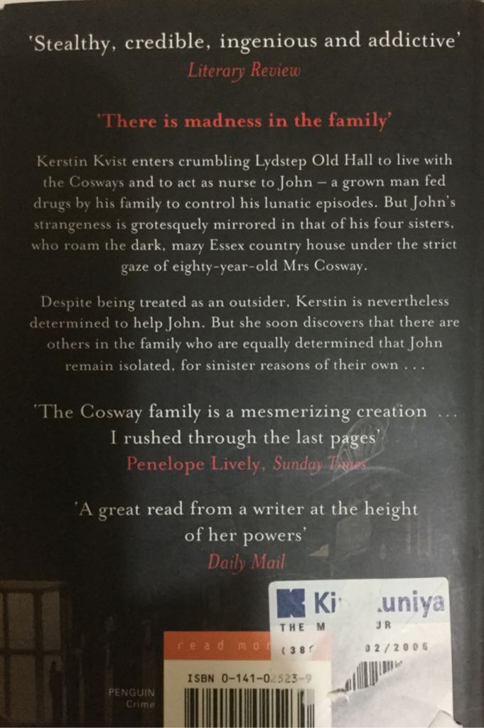 The Minotaur - Barbara Vine (A Penguin Book - Paperback) book collectible [Barcode 9780141025230] - Main Image 2