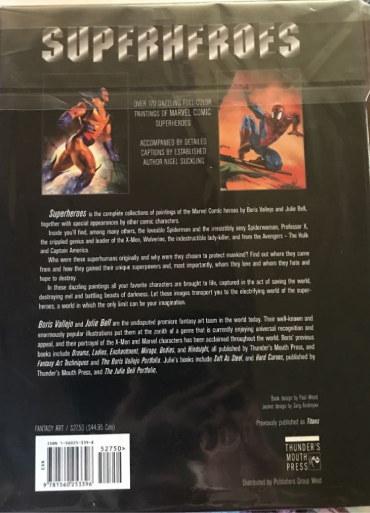 Superheroes: The Heroic Visions Of Boris Vallejo And Julie Bell - Boris Vallejo (- Paperback) book collectible [Barcode 9781560253396] - Main Image 2
