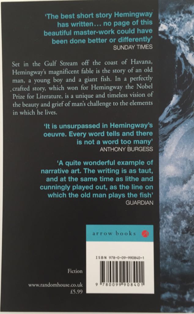 Old Man and the Sea, The - ernest hemingway (Arrow Books Ltd. - Paperback) book collectible [Barcode 9780099908401] - Main Image 2