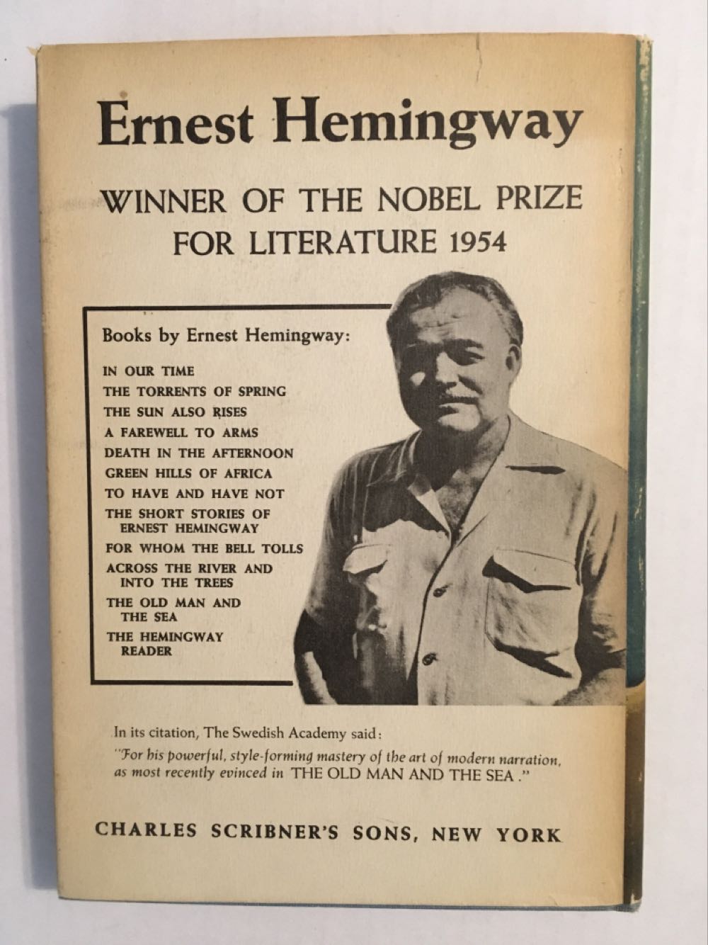The Old Man and the Sea - Ernest Hemingway (Charles Scribner’s Sons - Hardcover) book collectible - Main Image 4
