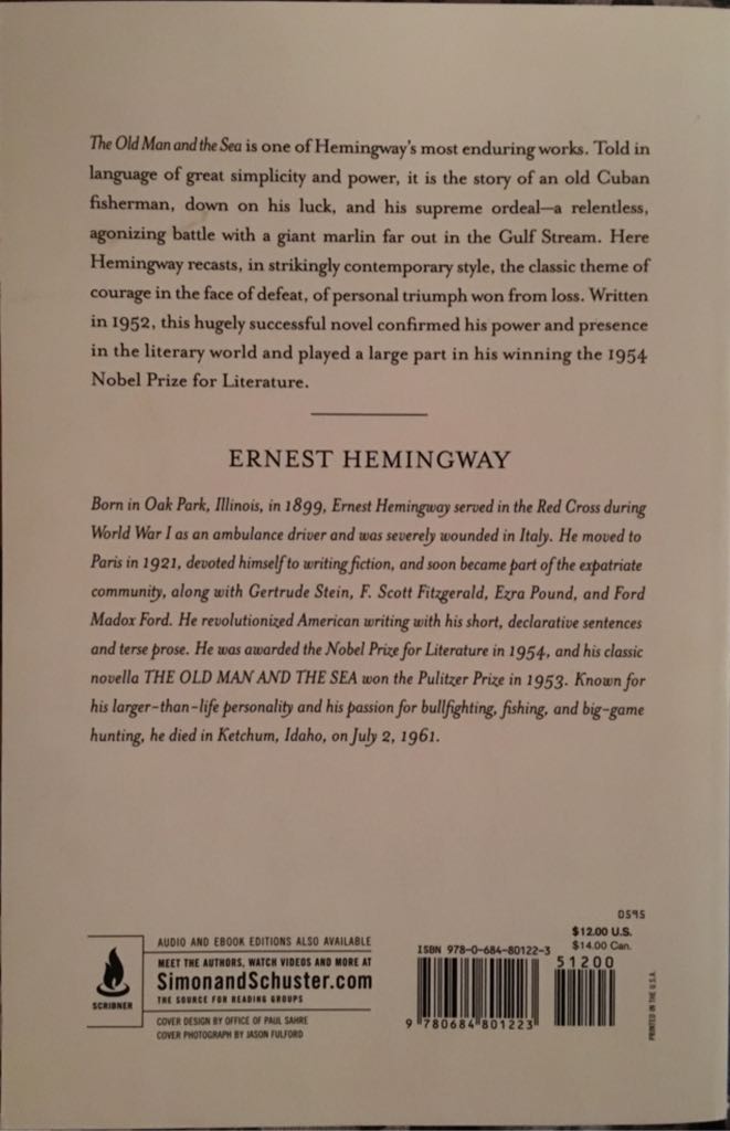 The Old Man and the Sea  (Scribner - Paperback) book collectible - Main Image 2