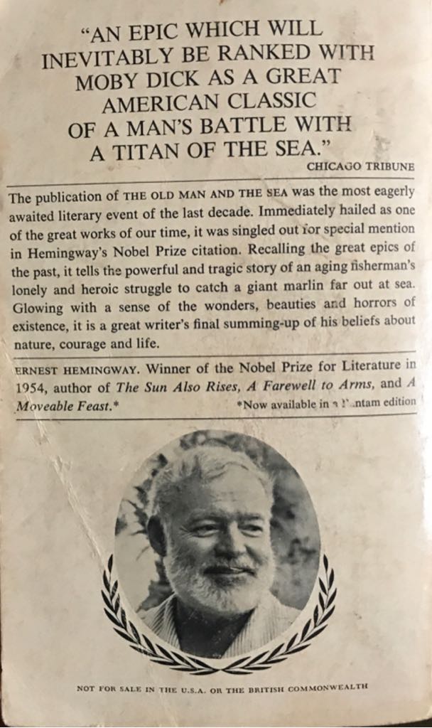The Old Man and the Sea  (Bantam Books Inc.) book collectible - Main Image 2