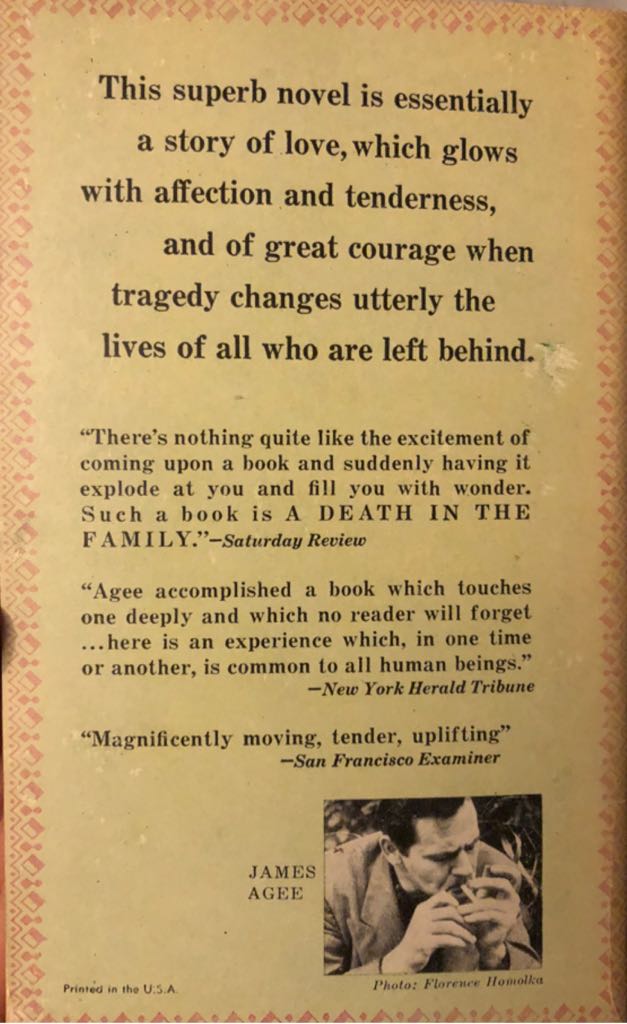 A Death In The Family - James Agee book collectible - Main Image 2