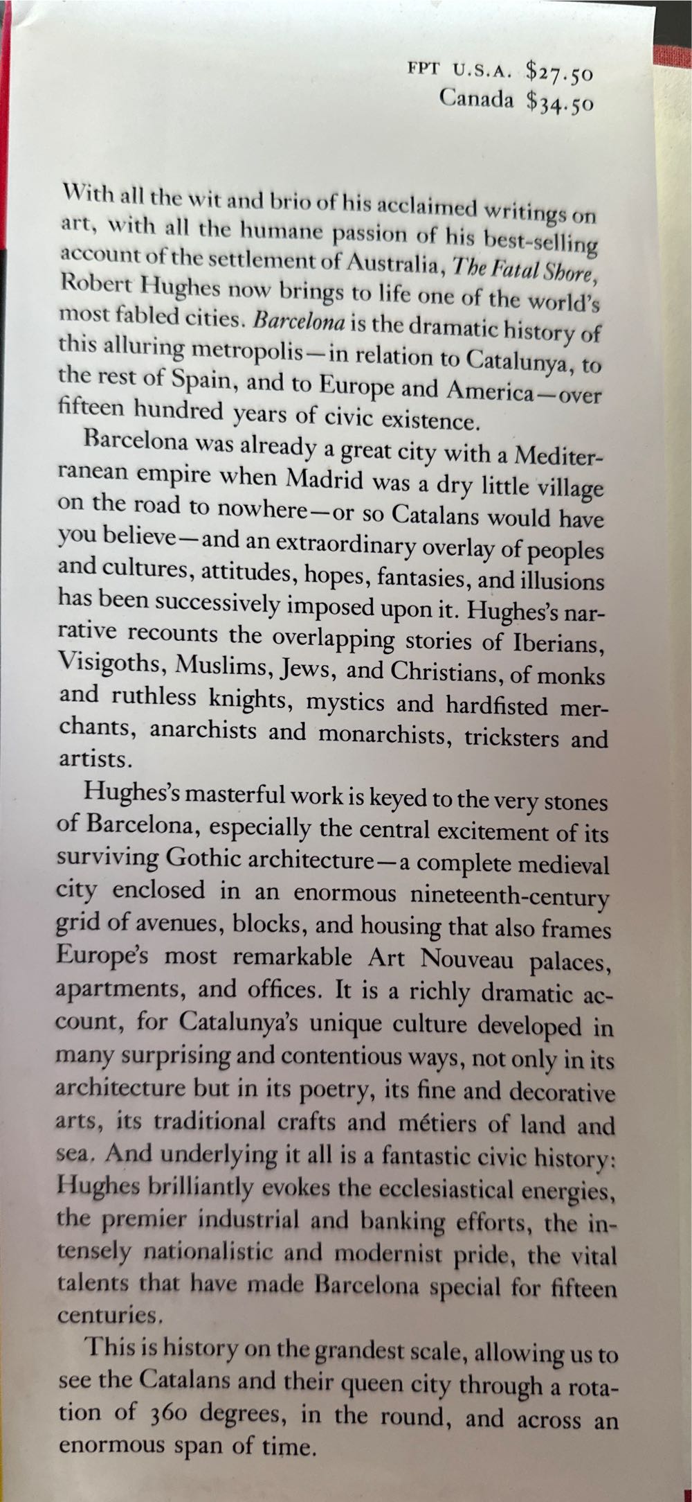 Barcelona - Damien Simonis (Alfred a Knopf Inc - Hardcover) book collectible [Barcode 9780394580272] - Main Image 2