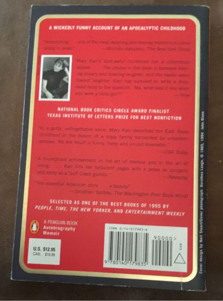 The Liars‘ Club - Mary Karr (Penguin Books - Paperback) book collectible [Barcode 9780140179835] - Main Image 2