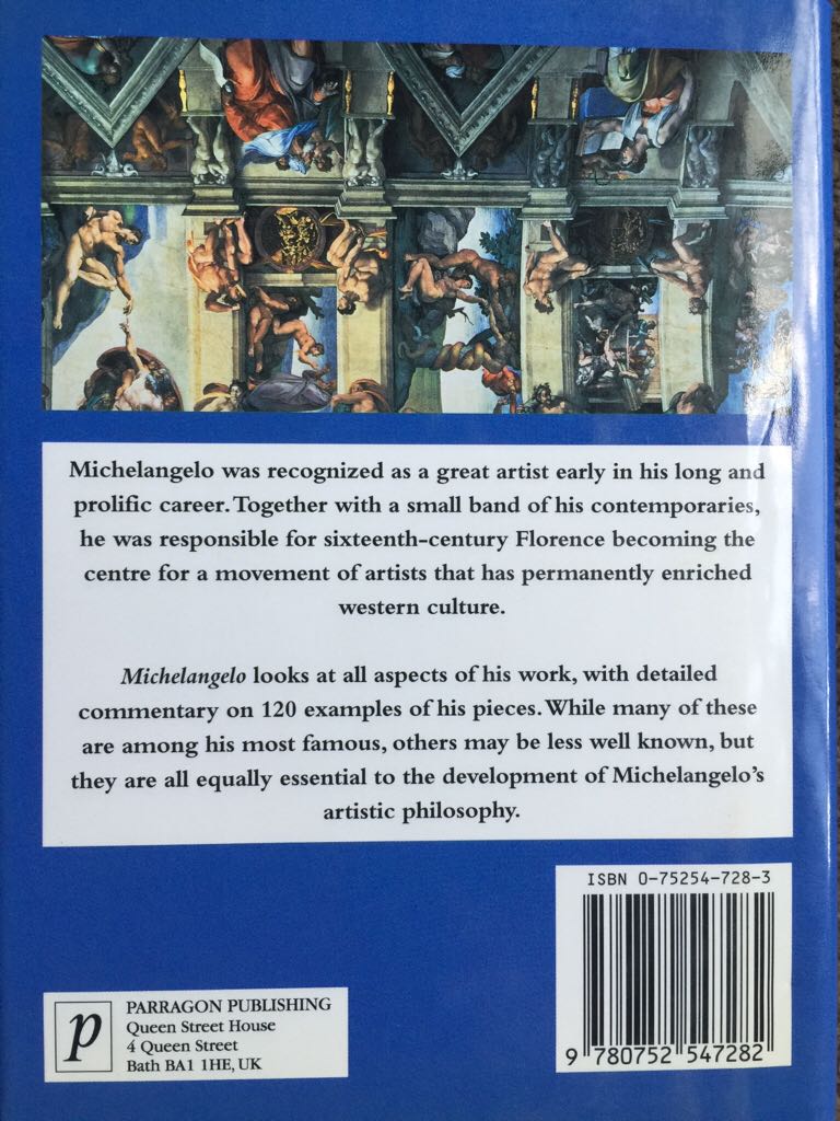 Michelangelo - Bruno Contardi book collectible [Barcode 9780752547282] - Main Image 2