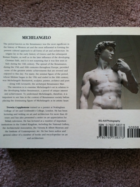 Michelangelo - Trewin Copplestone book collectible [Barcode 9780760758373] - Main Image 2