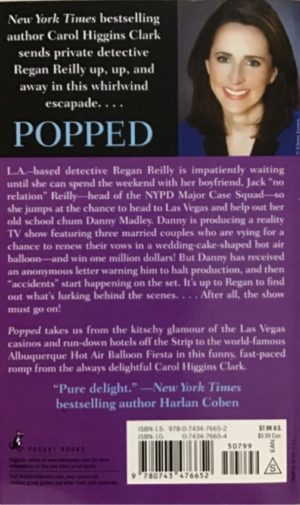 Popped - Carol Higgins Clark (Pocket - Paperback) book collectible [Barcode 9781416523482] - Main Image 2