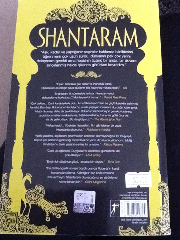 Shantaram - Gregory David Roberts (Artemis Yayınları) book collectible [Barcode 9786054228379] - Main Image 2