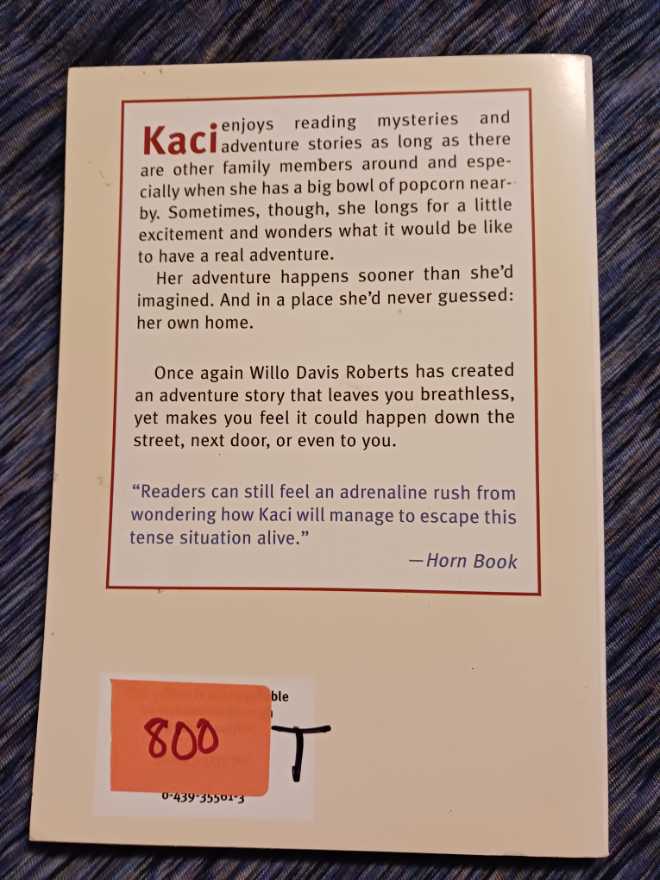 Hostage - Willo Davis Roberts book collectible [Barcode 9780439355612] - Main Image 2