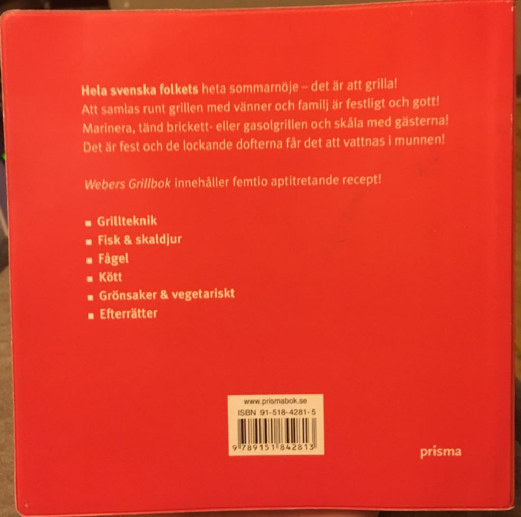 Webers Grillbok - Matthew Drennan book collectible [Barcode 9789151842813] - Main Image 2
