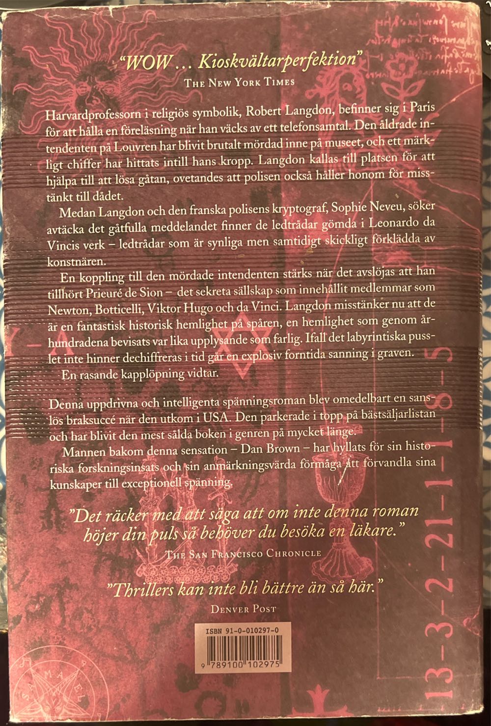 Da Vinci Koden - Dan Brown (Albert Bonniers Förlag - Hardcover) book collectible [Barcode 9789100102975] - Main Image 2
