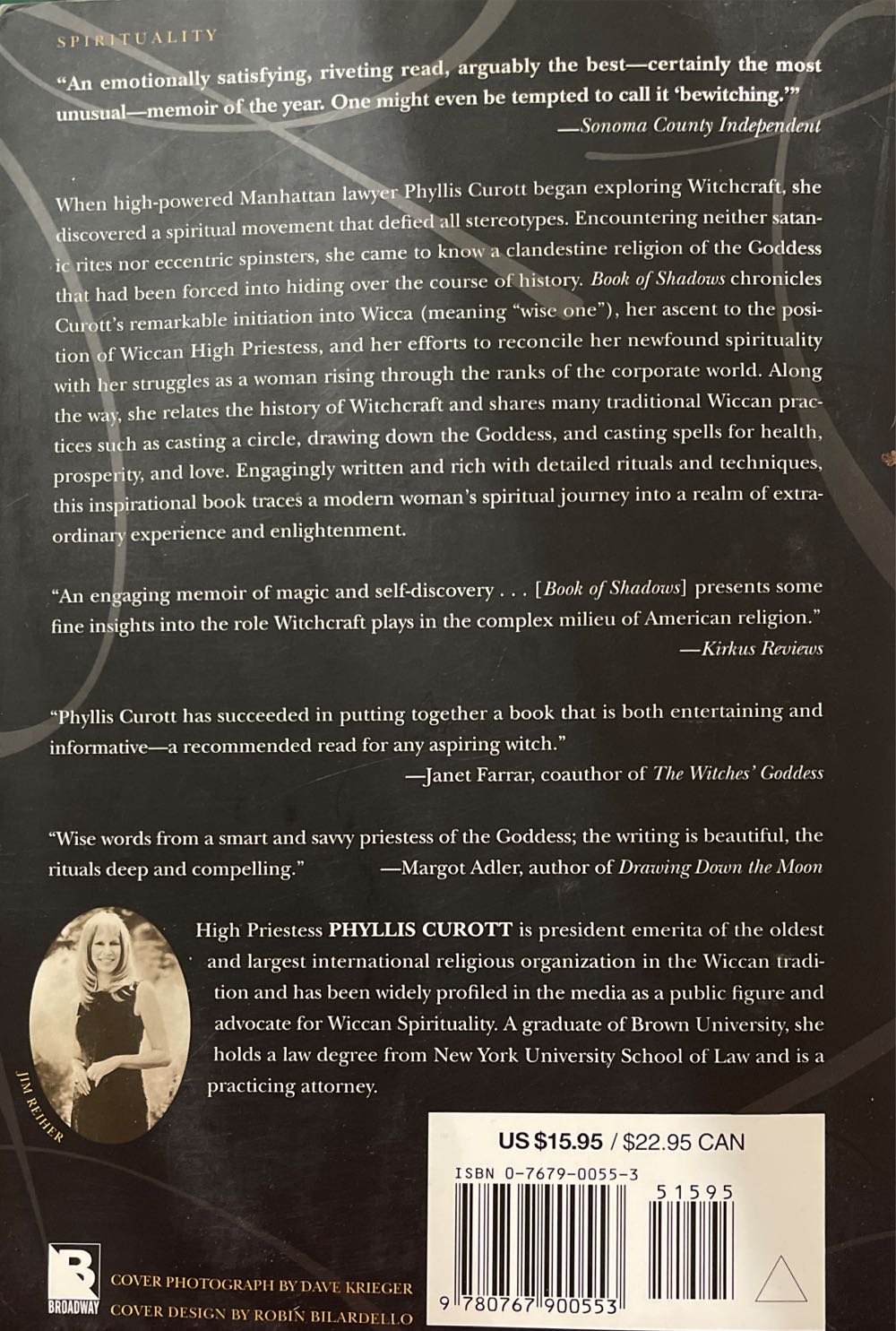 Book Of Shadows - Phyllis Curott (Broadway - Paperback) book collectible [Barcode 9780767900553] - Main Image 2