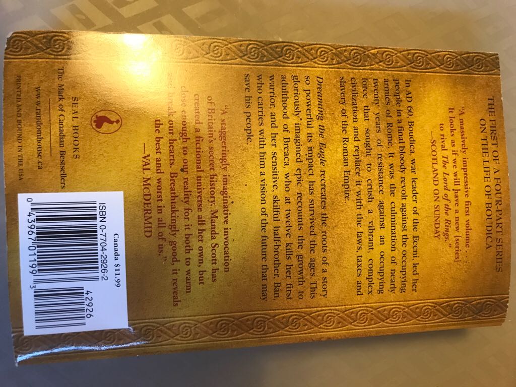 Dreaming the Eagle  book collectible [Barcode 9780770429263] - Main Image 2