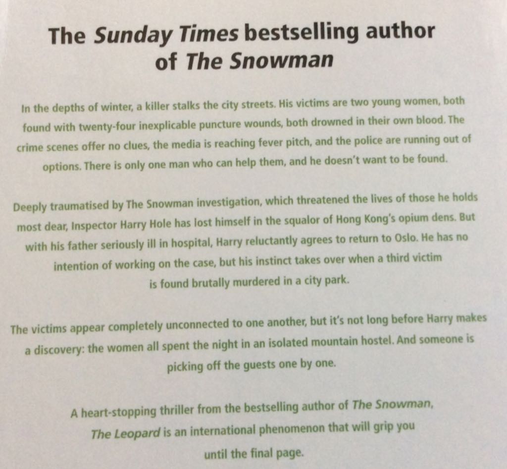 The Leopard - Jo Nesbø (Vintage Books - Paperback) book collectible [Barcode 9780099548973] - Main Image 2