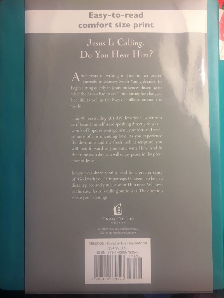 Jesus Calling - Sarah Young book collectible [Barcode 9781400379323] - Main Image 2