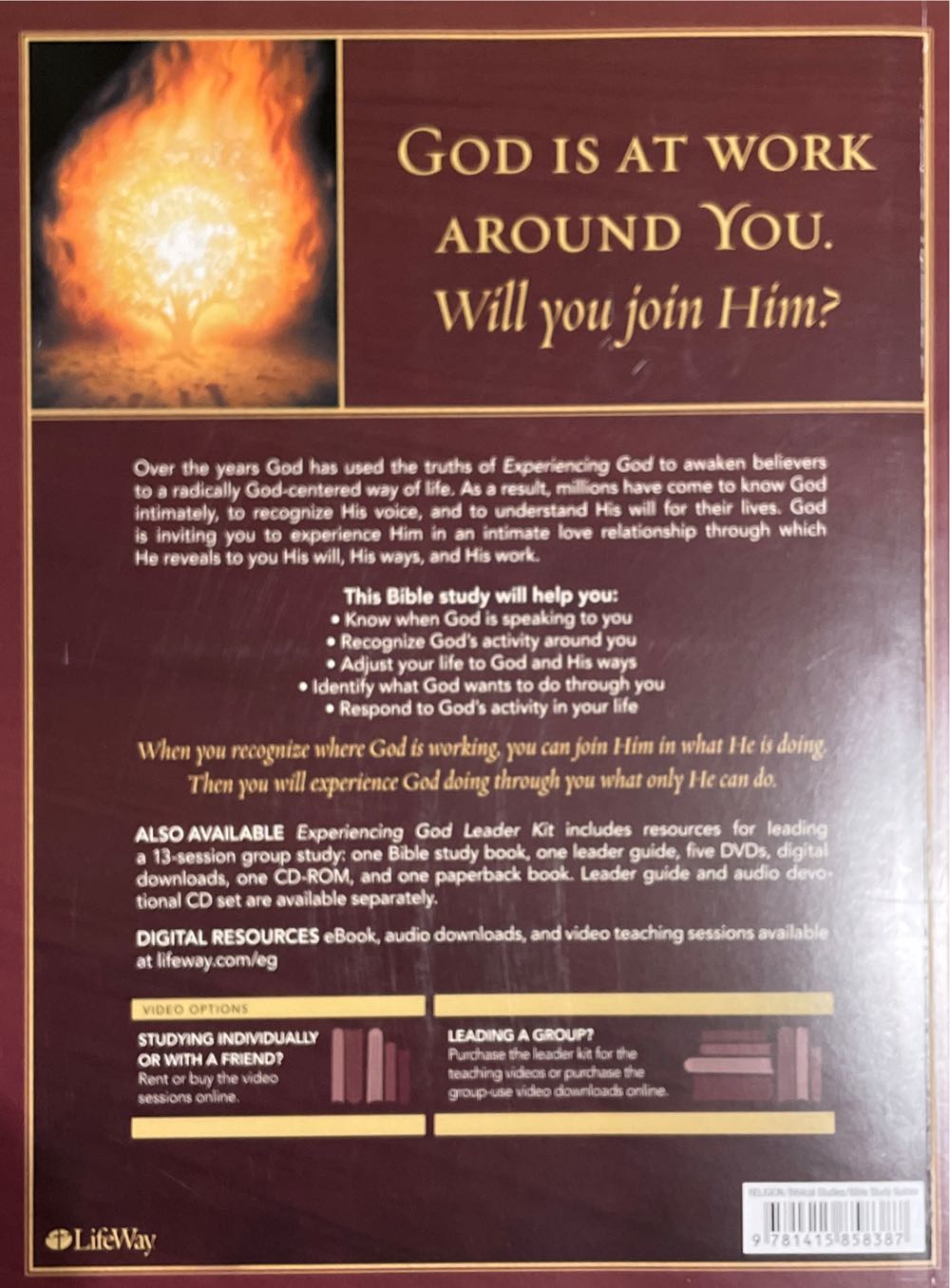 Experiencing God - Henry T Blackaby (Lifeway Christian Resources - Paperback) book collectible [Barcode 9781415858387] - Main Image 2