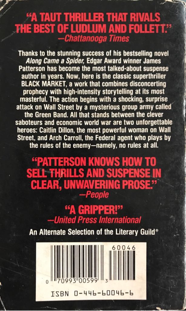 Black Market - James Patterson (Warner - Paperback) book collectible [Barcode 9780446600460] - Main Image 2