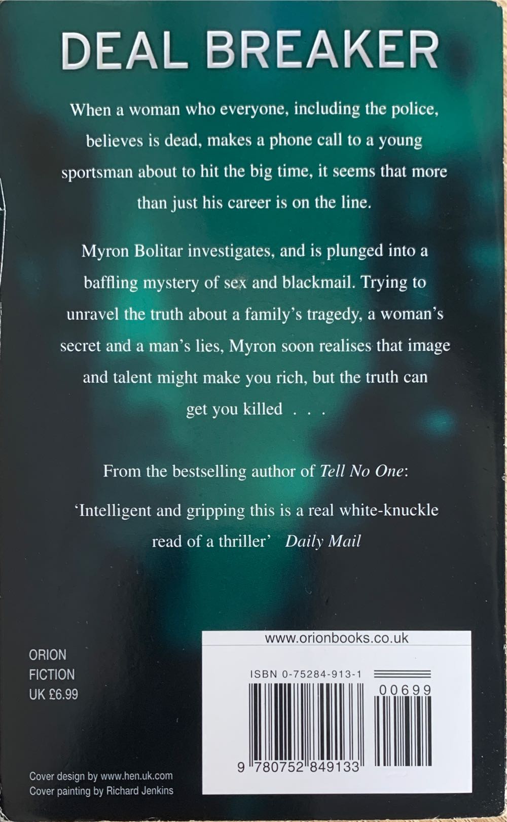 Deal Breaker - Harlan Coben (Simon & Schuster - eBook) book collectible [Barcode 9780752849133] - Main Image 2