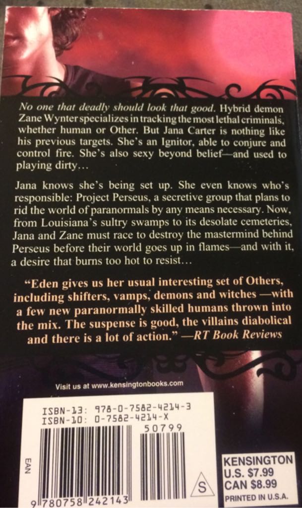 Eternal Flame - Cynthia Eden (Paperback) book collectible [Barcode 9780758242143] - Main Image 2