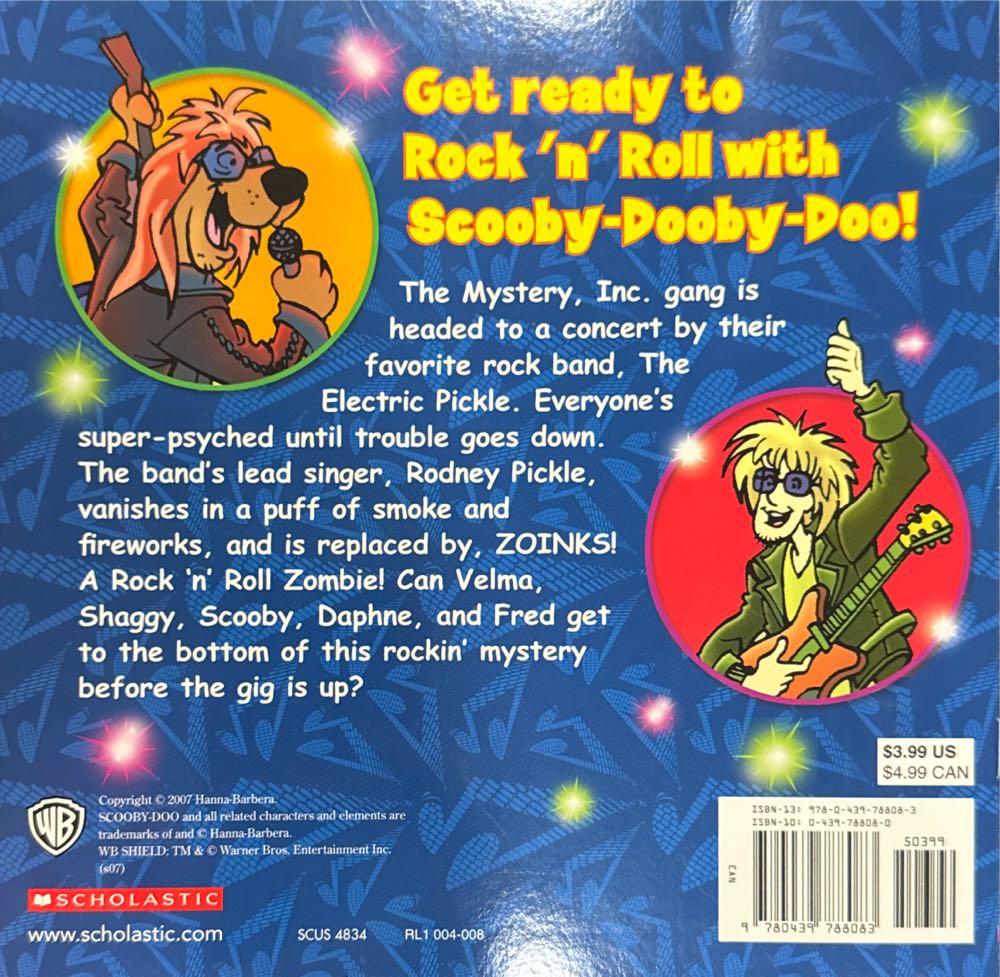 Scooby-Doo! And The Rock n Roll Zombie - Jesse Leon McCann book collectible [Barcode 9780439788083] - Main Image 2