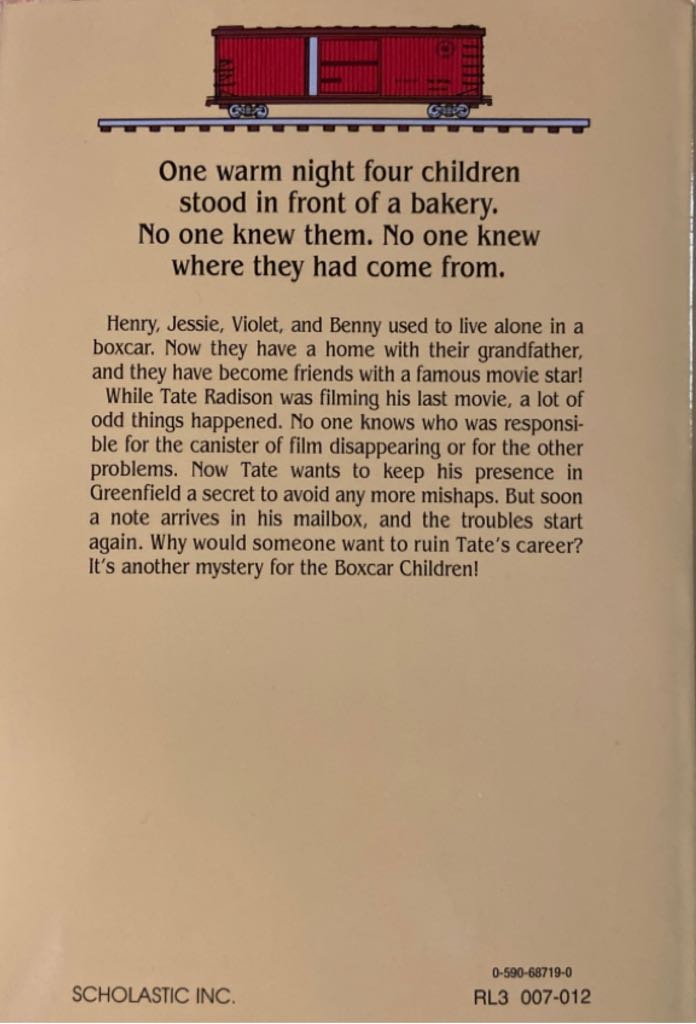 The Movie Star Mystery - Gertrude Chandler Warner (Scholastic - Paperback) book collectible [Barcode 9780590687195] - Main Image 2