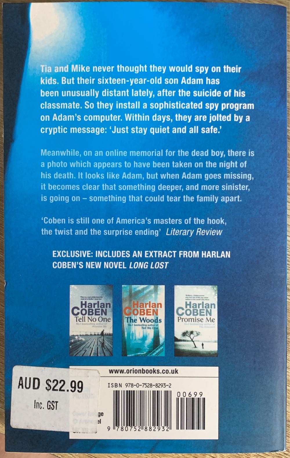 Hold Tight - Harlan Coben (- Paperback) book collectible [Barcode 9780752882932] - Main Image 2