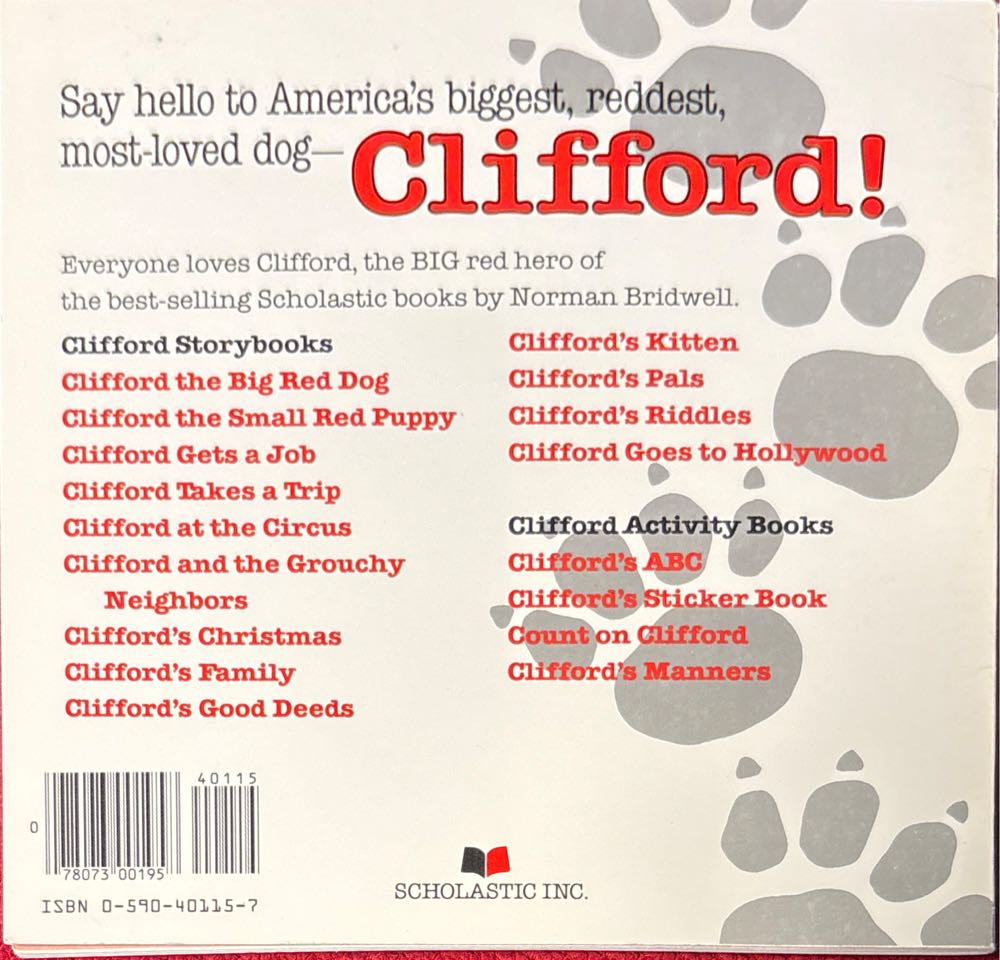 Clifford Goes To Hollywood - Norman Bridwell (Scholastic Inc - Paperback) book collectible [Barcode 9780590401159] - Main Image 2