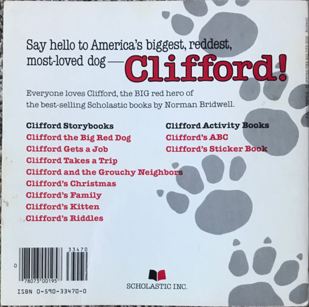 Clifford The Big Red Dog* - Norman Bridwell (- Paperback) book collectible [Barcode 9780439876964] - Main Image 2