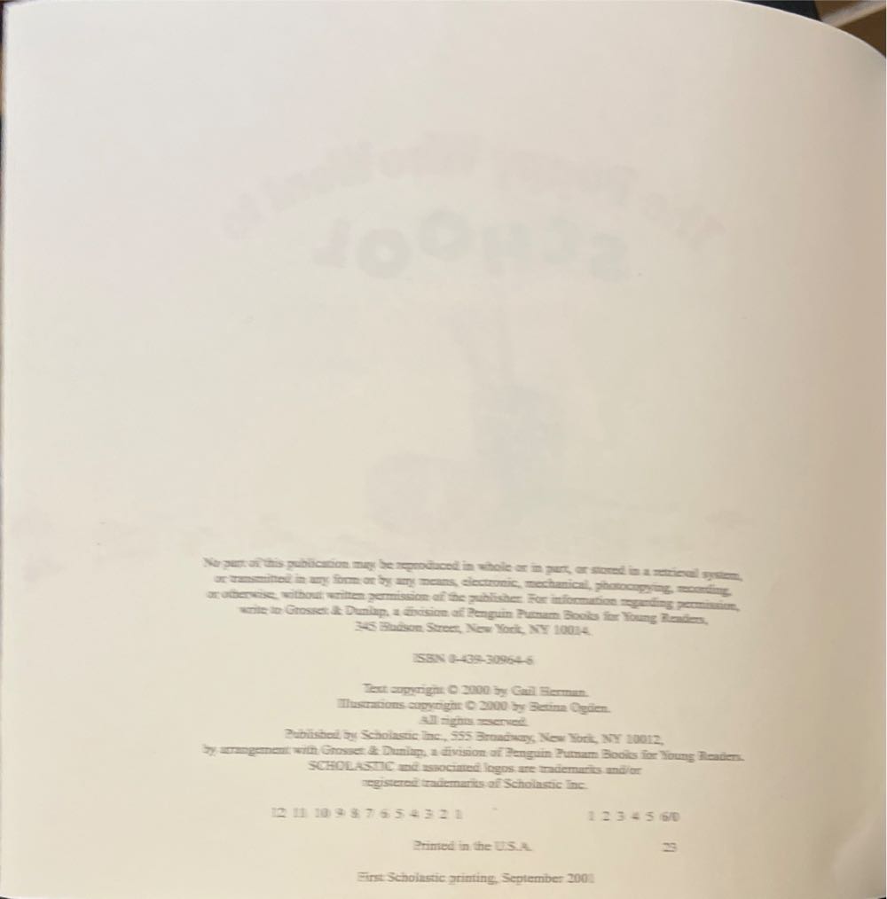 The Puppy Who Went to School - Gail Herman (Scholastic - Paperback) book collectible [Barcode 9780439309646] - Main Image 3