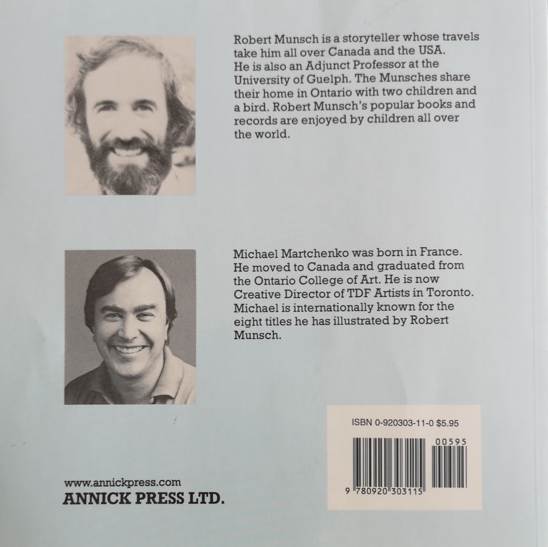 Mortimer - Robert Munsch (Annick Press Ltd. - Paperback) book collectible [Barcode 9780920303115] - Main Image 2