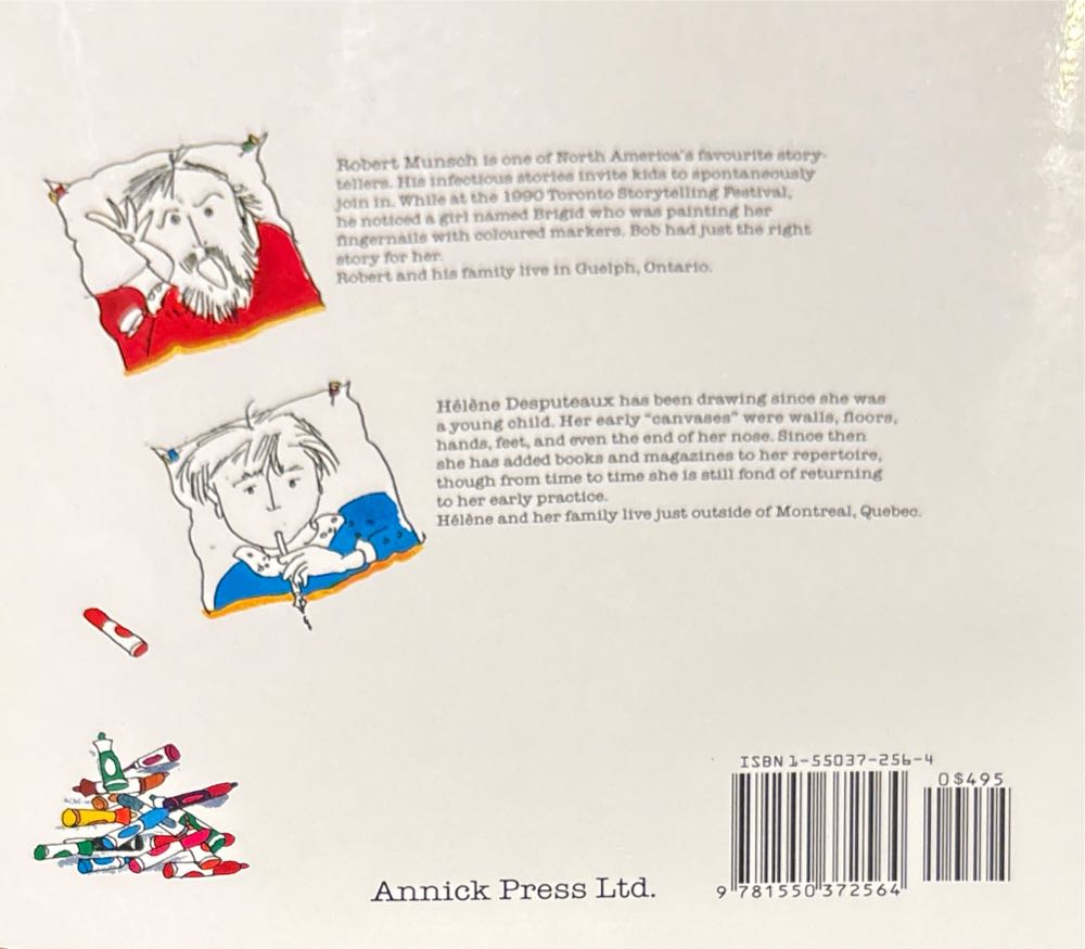 Munsch: Purple, Green And Yellow - Robert Munsch (Annick Press Ltd. - Paperback) book collectible [Barcode 9781550372564] - Main Image 2