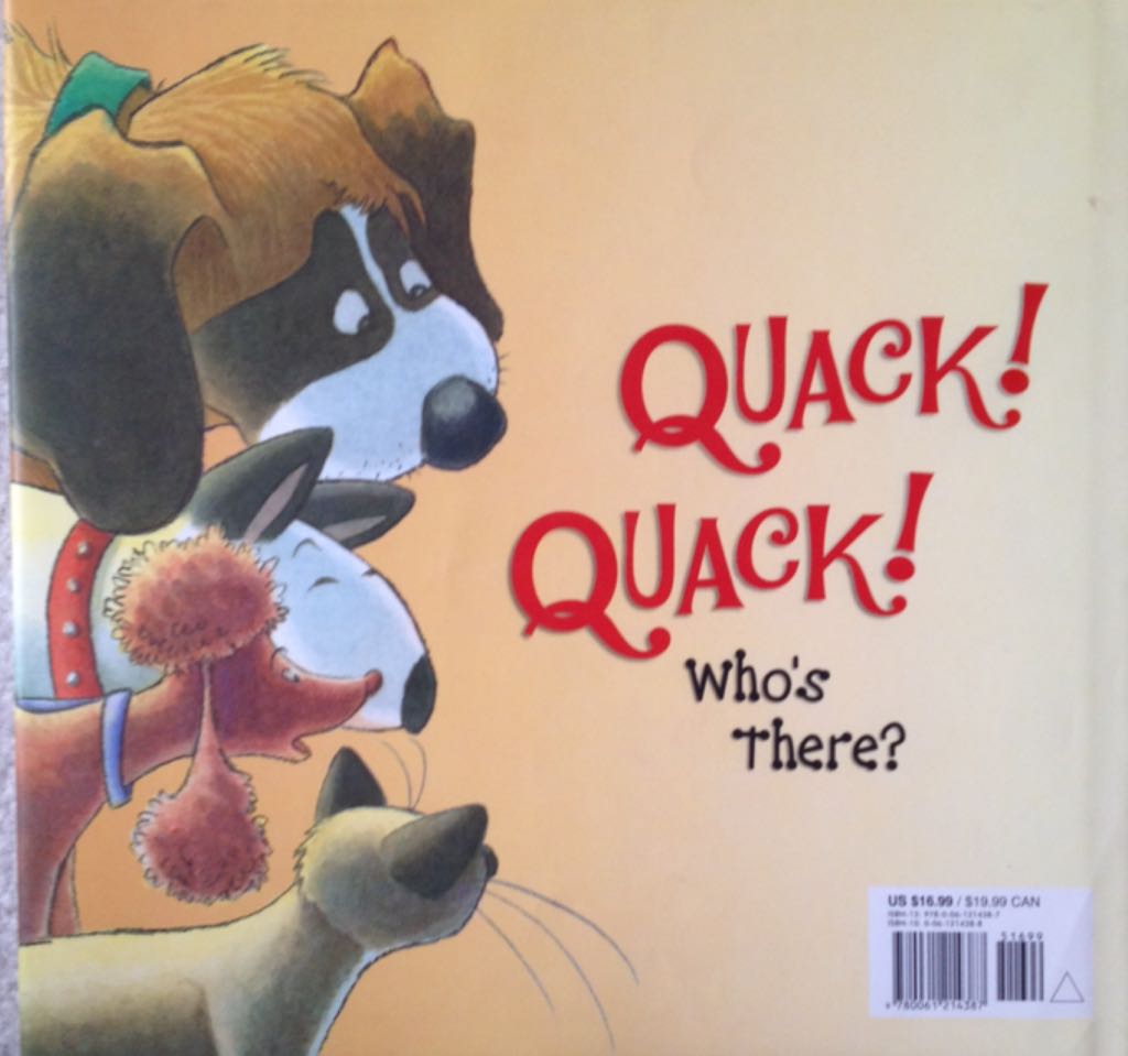 Duck at the Door - Jackie Urbanovic (Harpercollins Childrens Books) book collectible [Barcode 9780061214387] - Main Image 2
